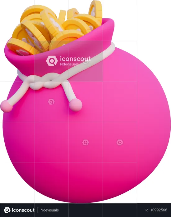 Bolsa de monedas  3D Icon