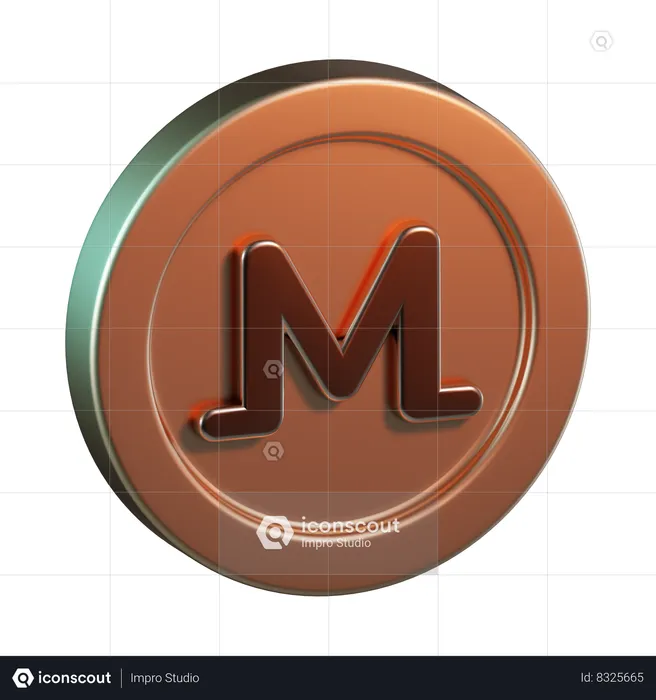 Monero  3D Icon