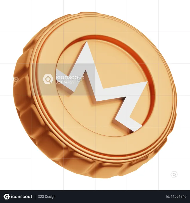 Monero  3D Icon