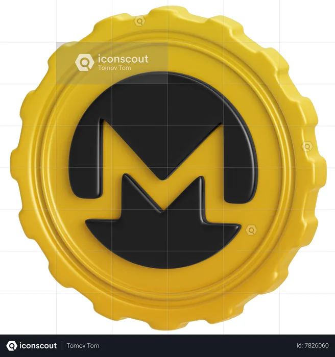 Monero  3D Icon