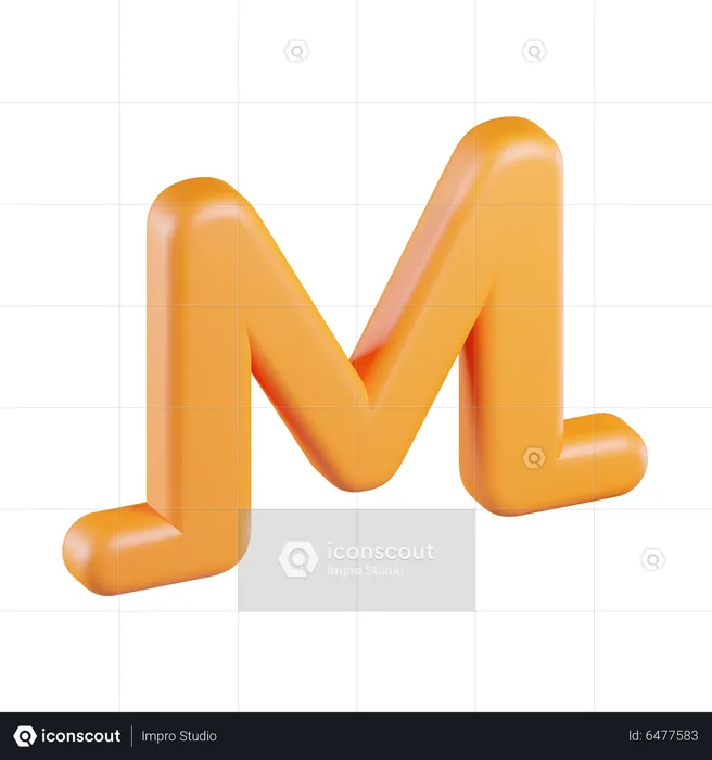 Monnaie monero  3D Icon