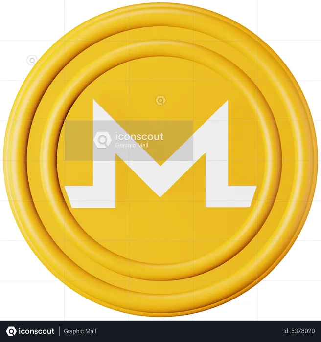 Monero (XMR)  3D Icon