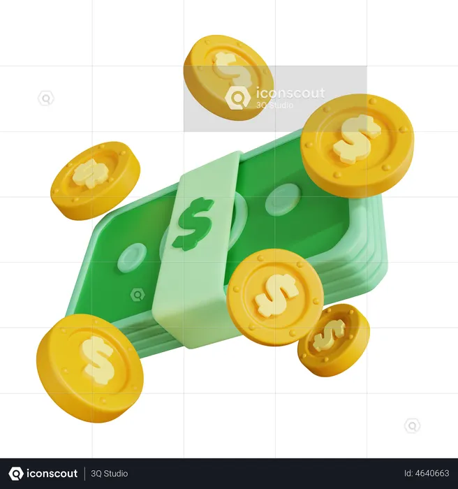 Money  3D Illustration