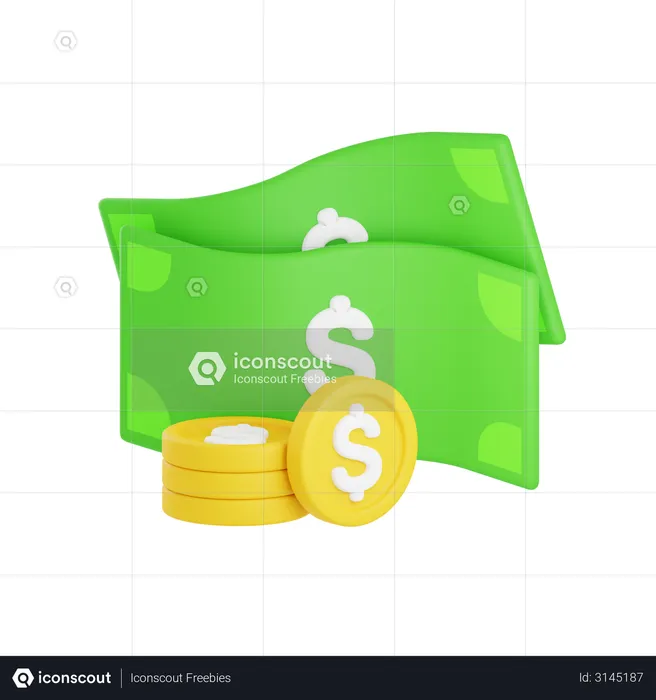 Money  3D Illustration