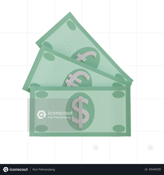 Money  3D Illustration