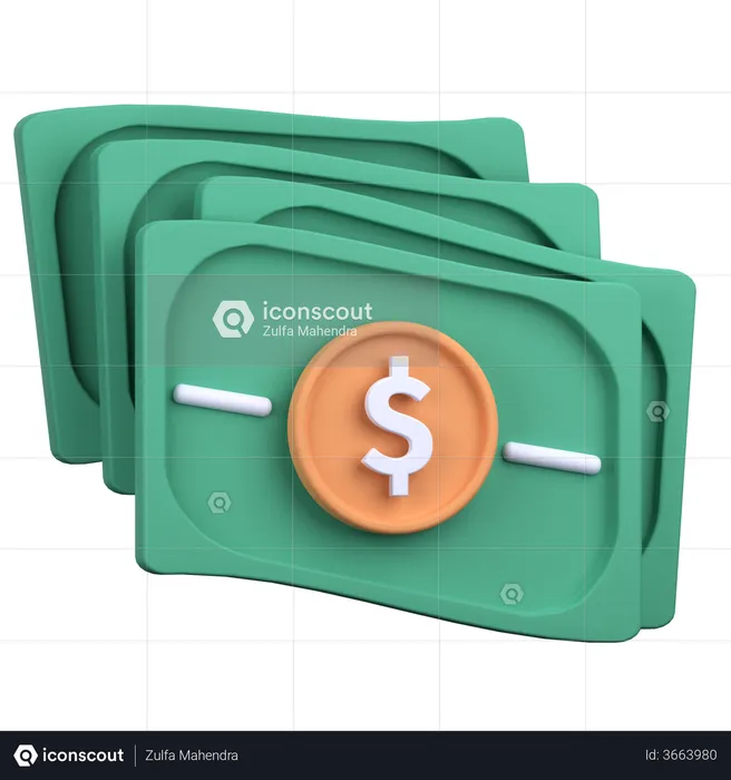 Money  3D Illustration
