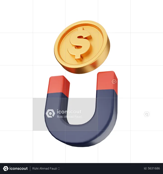 Money Attraction  3D Icon