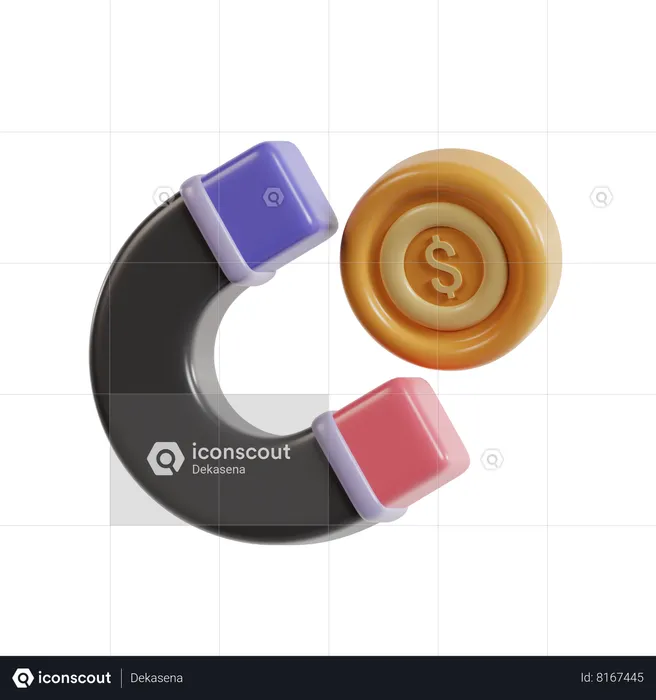 Money Attraction  3D Icon