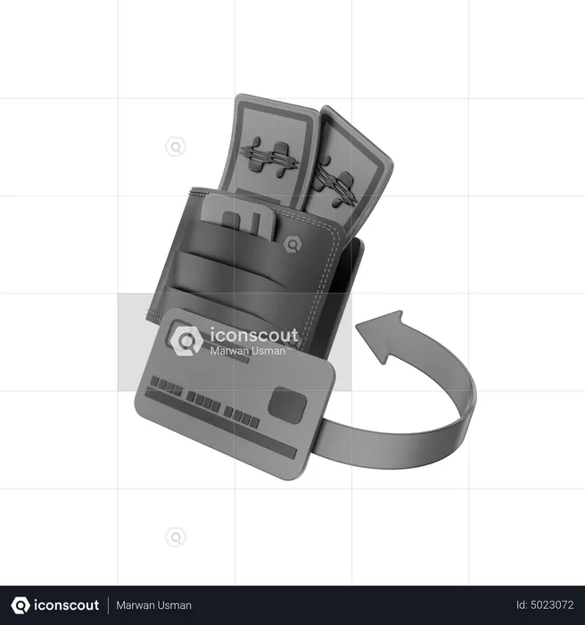 Money Back  3D Icon