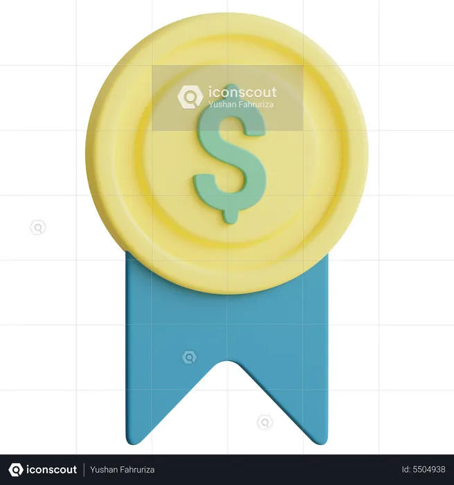 Money Badge  3D Icon