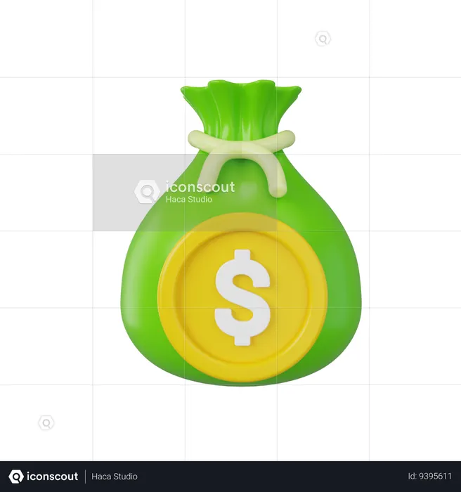 Money Bag  3D Icon