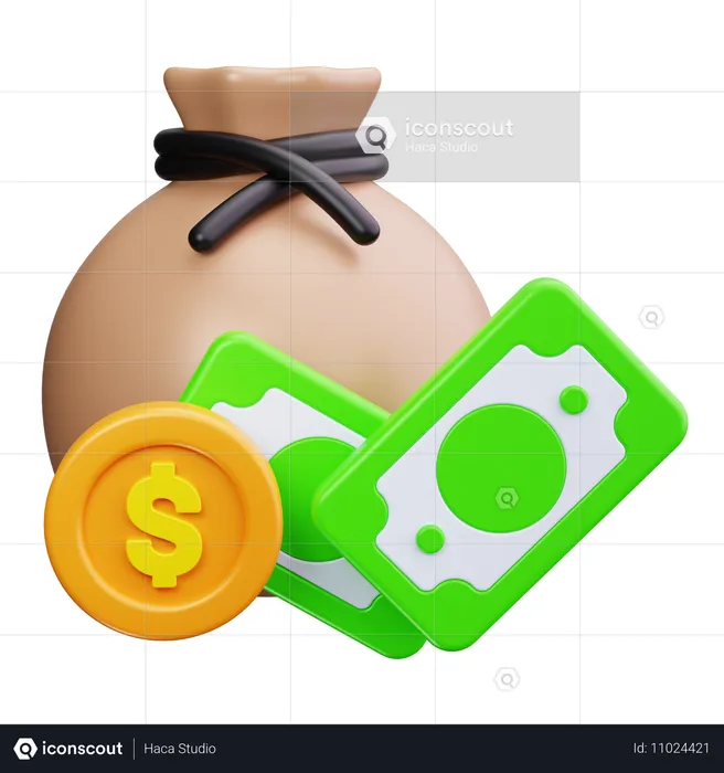 Money Bag  3D Icon