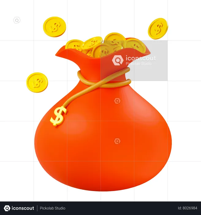 Money Bag  3D Icon