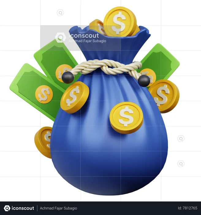 Money Bag  3D Icon