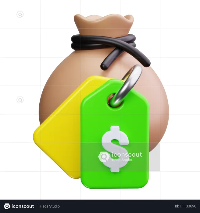 Money Bag  3D Icon