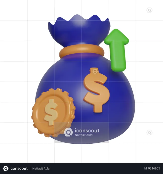 Money Bag  3D Icon