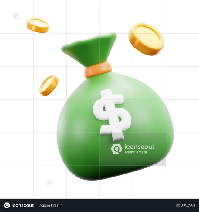 Money Bag  3D Icon