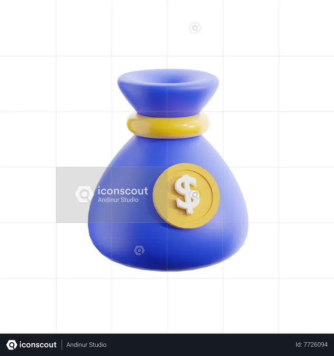 Money Bag  3D Icon