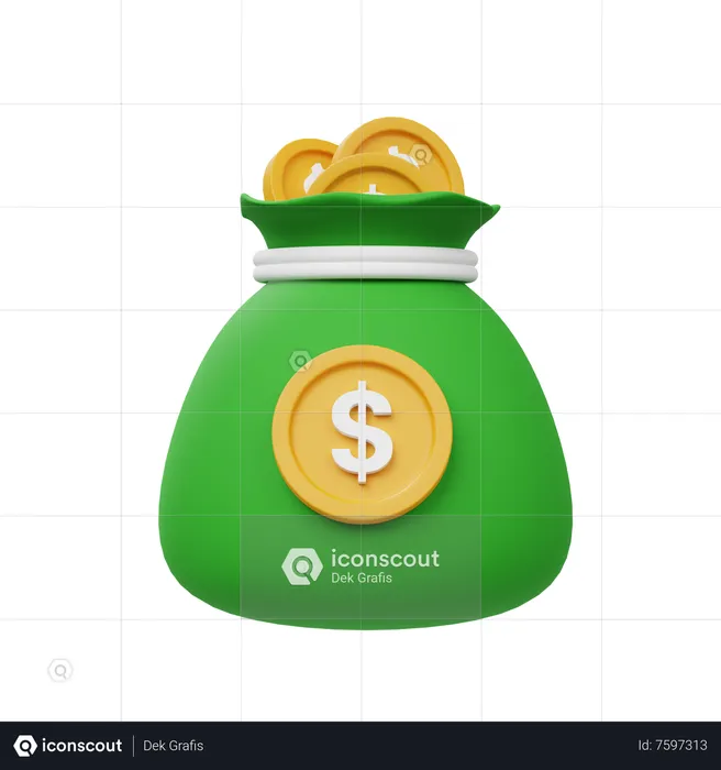 Money Bag  3D Icon