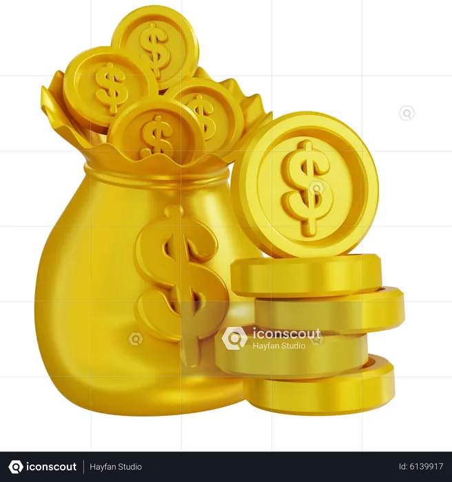 Money Bag  3D Icon