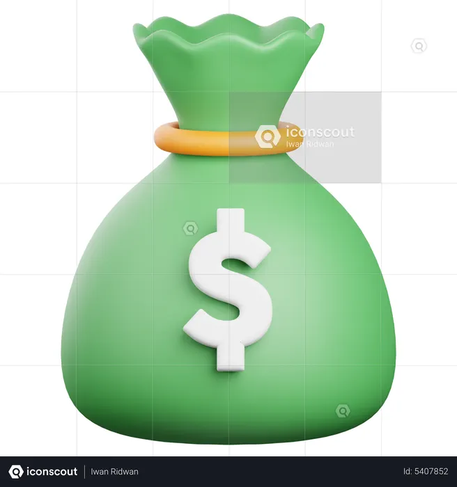 Money Bag  3D Icon