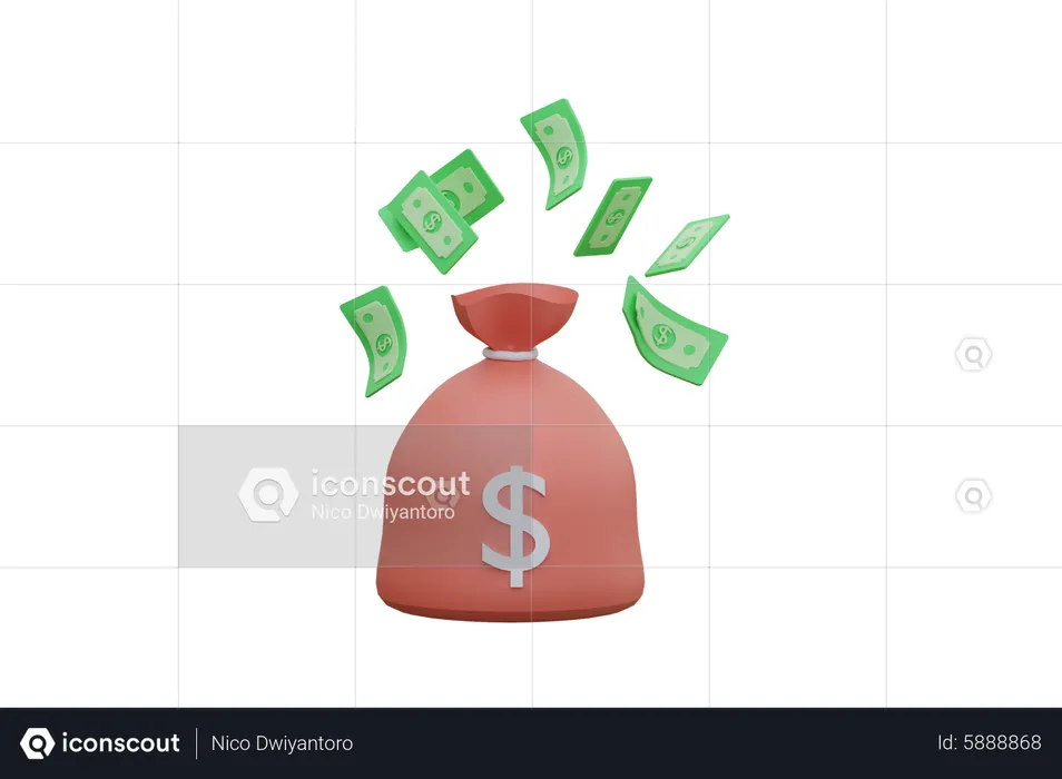 Money Bag  3D Icon