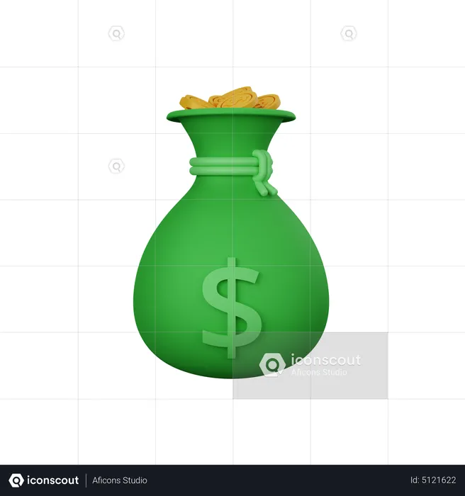 Money Bag  3D Icon