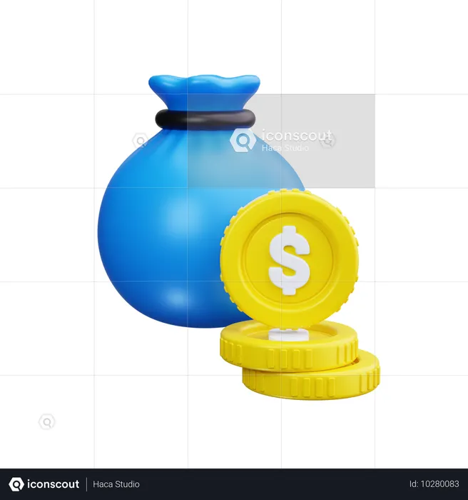 Money Bag  3D Icon