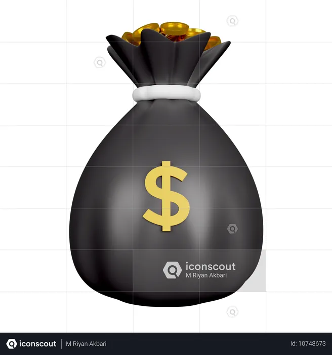 Money Bag  3D Icon