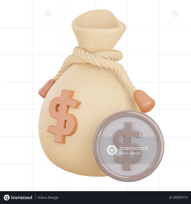 Money Bag  3D Icon