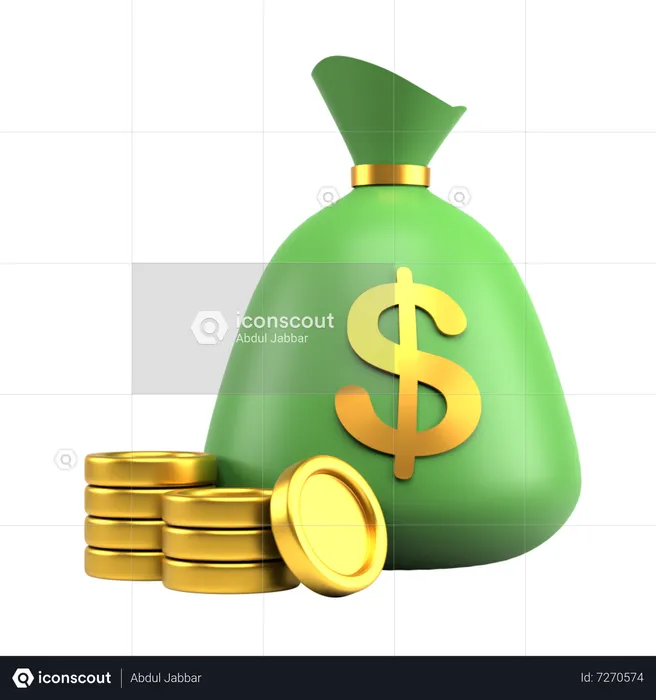 Money Bag  3D Icon