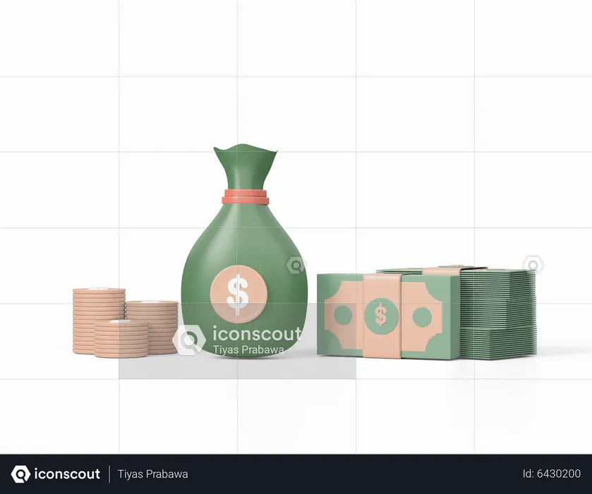 Money Bag  3D Icon