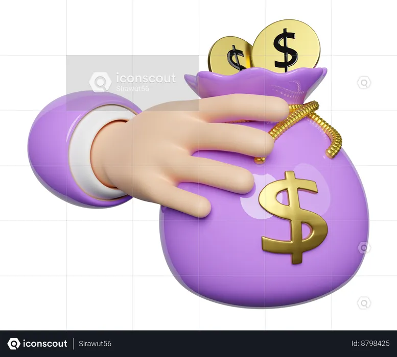 Money Bag  3D Icon