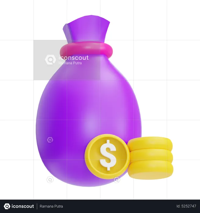 Money Bag  3D Icon