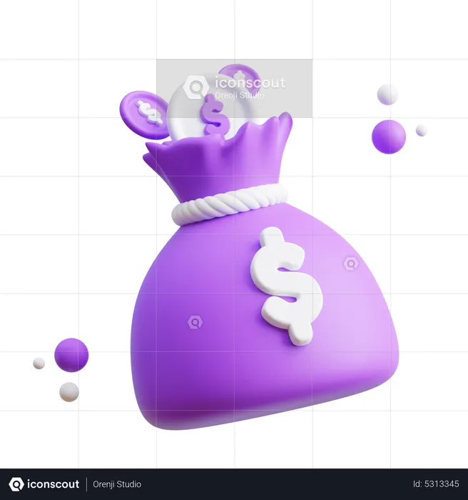 Money Bag  3D Icon