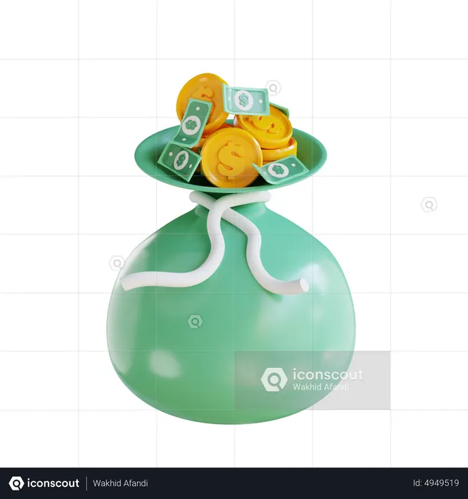 Money Bag  3D Icon