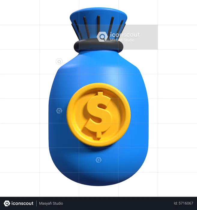 Money Bag  3D Icon