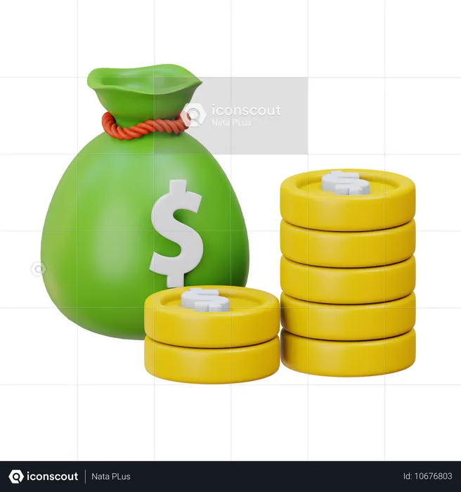 Money Bag  3D Icon