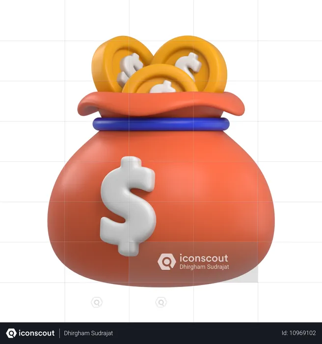 Money Bag  3D Icon