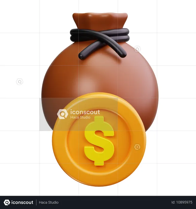 Money Bag  3D Icon