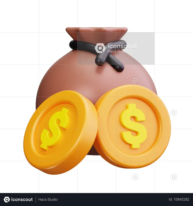 Money Bag  3D Icon