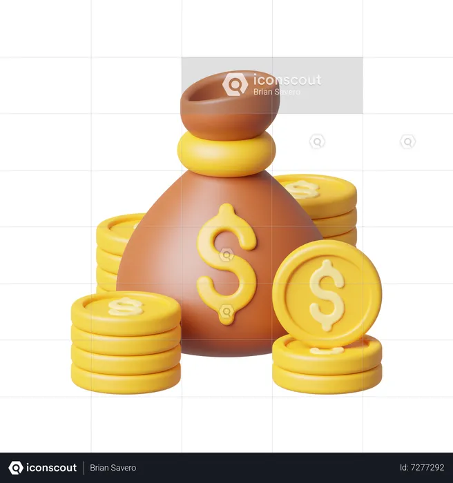 Money Bag  3D Icon