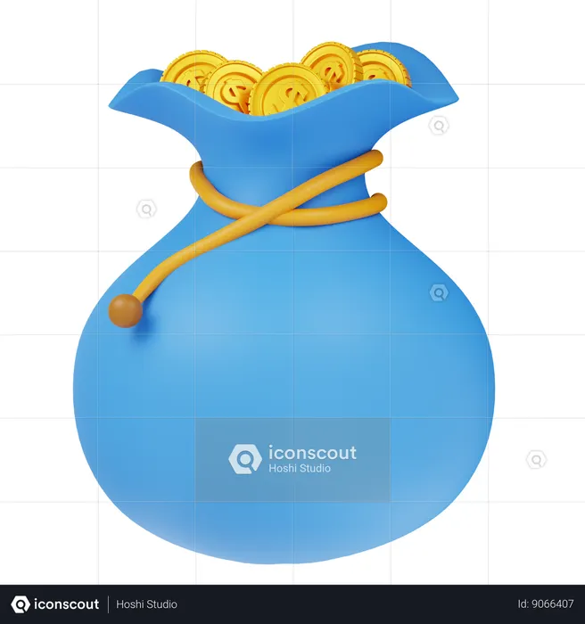 Money bag  3D Icon