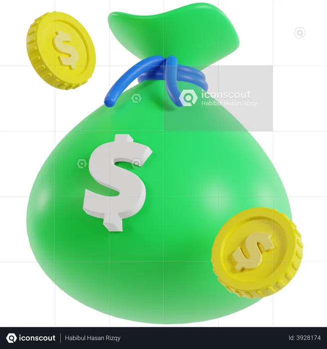 Money Bag  3D Illustration