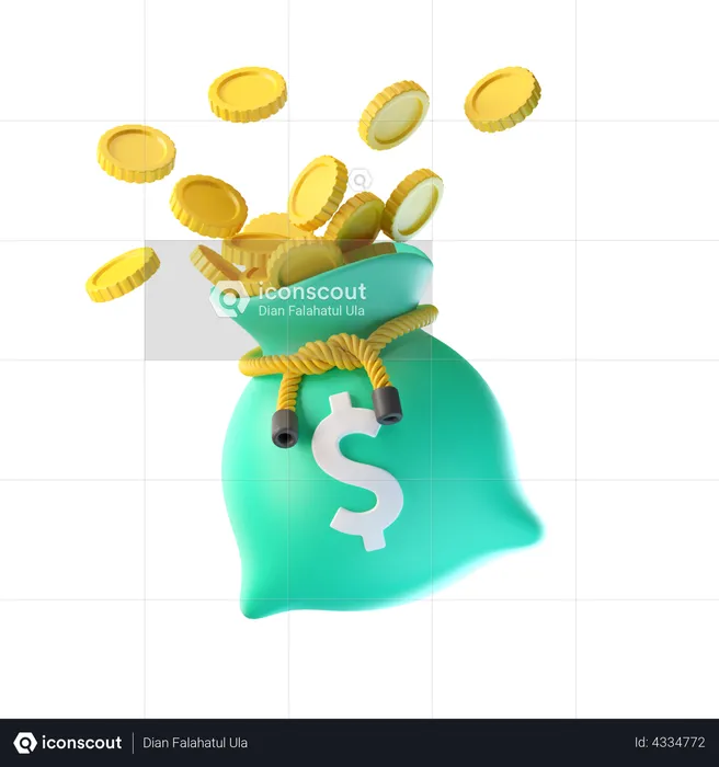 Money Bag  3D Illustration