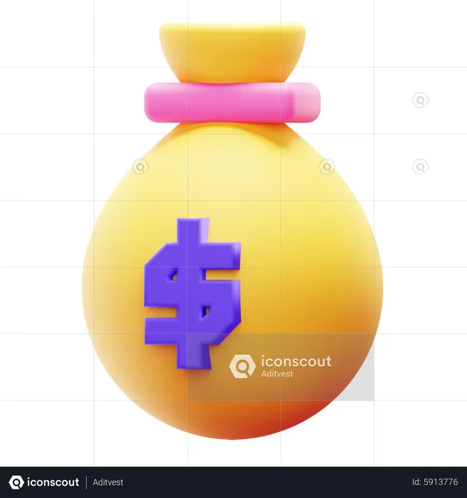 MONEY BAG  3D Icon
