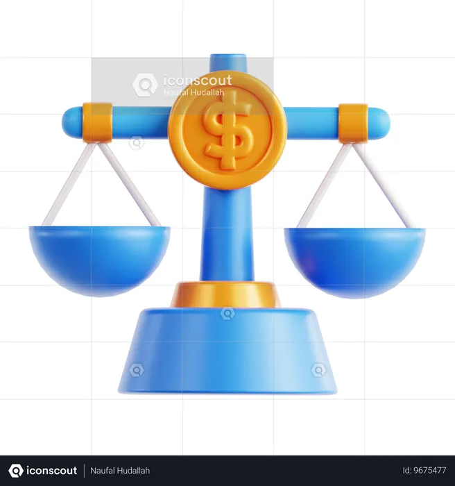 Money Balance  3D Icon