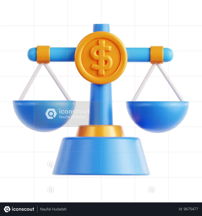 Money Balance  3D Icon