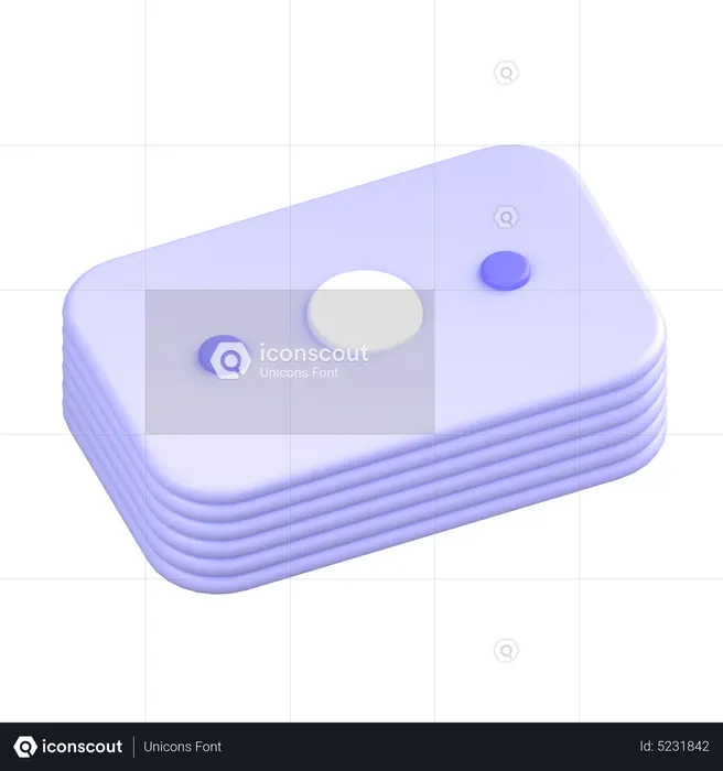 Money Bill Stack  3D Icon