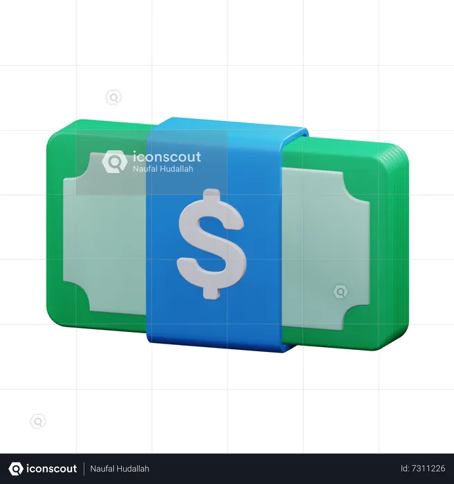 Money Bundle  3D Icon